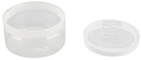 ACOGEDO Bärbar Glasklocka Oljetvättburk för Effektiv Rörelsereparation och Underhållshantverk - 70 Mm Förvaringslösning