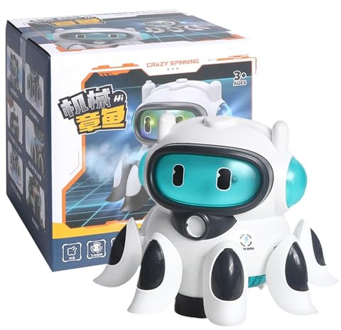 Giocattolo robot polpo, giocattolo da passeggio per polpo, giocattoli per striscianti, giocattoli per passeggiate striscianti, giocattolo educativo di apprendimento precoce del polpo di attività