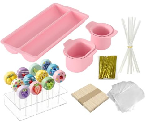 Cakepop Utstansare Bakningsutrustning Med Dubbel Bricka För Bakning | Rund kakpopsform För Efterrätter Bakning Sötsaker Choklad Hemmabruk Kalas Bröllopsfest Födelsedagskalas