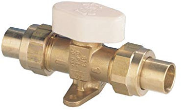 robinet gaz - 1/4 de tour - verrouillage auto - a visser - m20 x 1.5 - blister - clesse 3812023