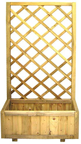 HOMEGARDEN Fioriera da giardino con box in legno di pino 75x30x180h