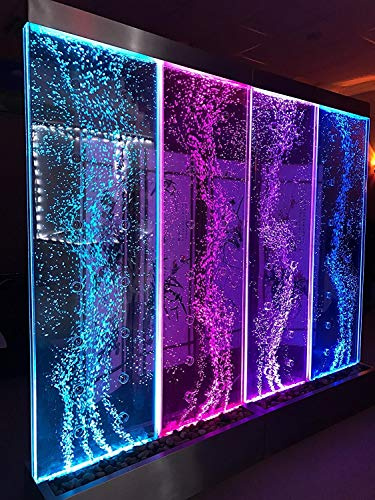 72 Tall x 80 Wide XXL Dancing Bubble Fountain, Floor Standing, Color Lights/Remote Ctrl by Jersey Home Decor