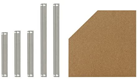 shelfplaza® 70x40 cm Home Kit de rayonnages HDF pour Notre système d'étagères d'angle en galvanisé
