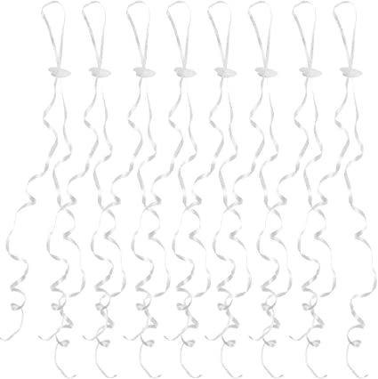 Omenluck 100 Ballonband für normale Ballons Verschlüsse Verschlüsse Ballonverschlüsse mit Heliumballons