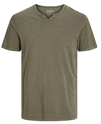 JACK & JONES T-Shirt T-Shirt Chiné Col Fendu