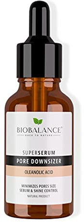 BioBalance Pore Downsizer Super Serum | 30ml | Reduce Excess Shine | Reduce Enlarged Pores | Regulates Sebum Production | Oily & Greasy Skin | Oleanolic Acid