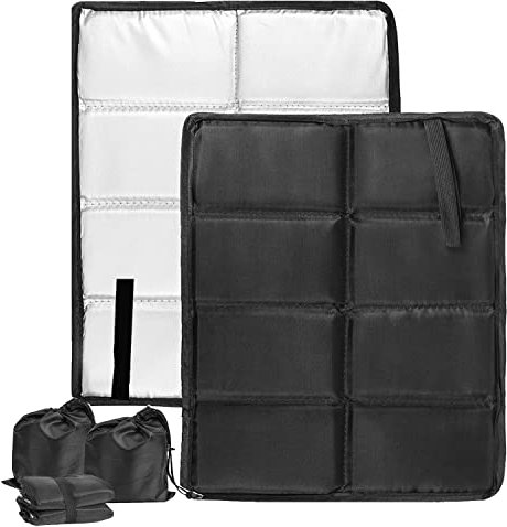 2er Pack Sitzkissen Outdoor Thermo Sitzkissen Faltbare Sitzunterlage Sitzmatte Wasserdicht Tragbar, aus Oxford-Stoff,mit 2 Aufbewahrungsbeutel Für Outdoor Spielplatz Camping Wandern Picknick(39*30cm)