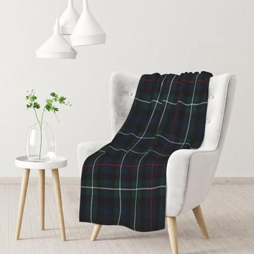 BeNtli Coperta, calda coperta in flanella/coperta da letto per divano ufficio 102 x 76 cm,Mackenzie Tartan Plaid Outl Ed Er