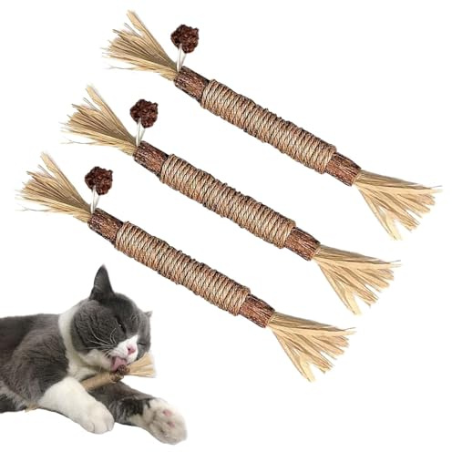 Cat Silvervine Playing Stick – tuggleksak för | naturlig kattmynta tuggleksak för | Silvervine kattleksak | naturliga Silvervine-pinnar | naturlig silvervine-stick