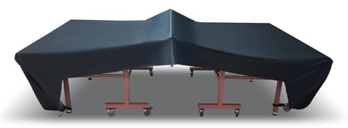 Ping Pong Table Cover, Heavy Duty Outdoor/Indoor Table Tennis Table Cover, All Weather Resistant, Outdoor Water-Resistant Sunscreen, Fits Universal 9x5 FT Folding & Flat Tables