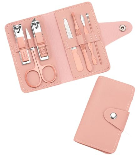 Tagliaunghie Set Manicure, kit manicure con valigetta da viaggio portatile, Kit Pedicure Manicure per Uomo/Donna,Set Unghie Grooming Kit con Borsa da Viaggio