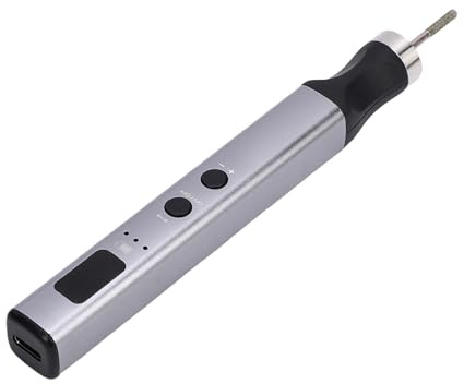 Annadue Mini Herramienta Rotativa Inalámbrica, Kit de Herramientas Rotativas de Carga Tipo C y 5 Velocidades con 7 Accesorios, Herramienta de Bricolaje Multiusos para Esmerilar, Pulir,