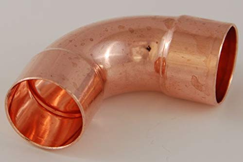 2x Kupferfitting Bogen 42 mm 90 Grad 5002a i/i Lötfitting copper fitting CU