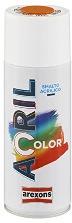AREXONS | Acrilcolor RAL 2000 Arancio Giallo 400 ml, Colore Acrilico, Smalto Spray per Superfici, Ottima Copertura