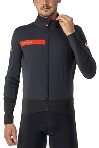 CASTELLI Beta Ros Jacket, Giacca Sportiva Uomo, Light Black, XL