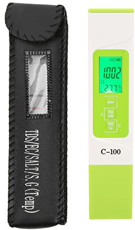 Probador de Agua Digital de Medidor TDS, Medidor Digital de TDS/SG/salinidad/temperatura/EC 5 en 1, Probador de Calidad del Agua, Medidor de Ppm para Pruebas de Agua Potable, Piscinas Y Acuarios