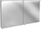 FACKELMANN LED-Spiegelschrank Oxford/Badschrank mit LED-Beleuchtung/Maße (B x H x T): ca. 120 x 69,6 x 20 cm/hochwertiger Schrank mit 2 Türen fürs Bad/Soft-Close-System/Korpus: Weiß