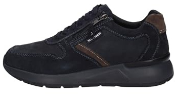 Valleverde Stringata Uomo 36842 in Camoscio Blu Modello Casual. Una Calzatura Comoda Adatta per Tutte Le Occasioni. Autunno Inverno. EU 45