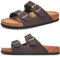 Torotto Herren Pantoletten Leder Unisex-Erwachsene Sandalen Hausschuhe Arbeitsschuhe Antistatik Bequeme Classic(Braun,42 EU)