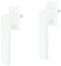 2er Set von weisser Fenstergriff Rasterolive Fensterolive aus Metall 45° Rasterung exklusives Design RAL9016