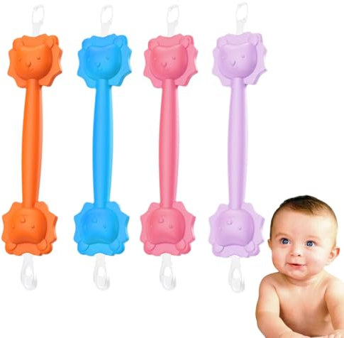 XURJUMI 4er Set Nasen und Ohrenreiniger für Babys, Neugeborene & Kleinkinder - 2 in 1 Nasenpinzette Ohrenschmalzreiniger - Aspirator Alternative