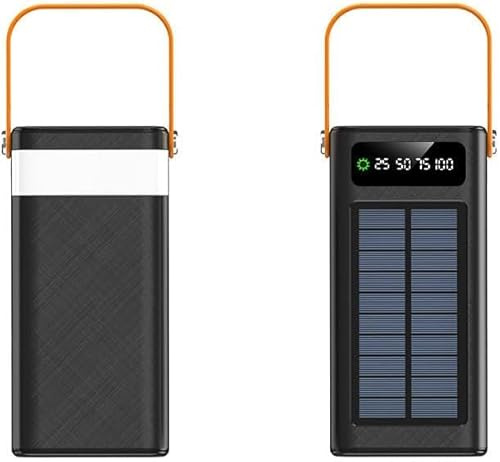 HaoYiShang Power Bank portatile 100000 mAh 120 W PD 20 W Powerbank batteria caricabatterie grande capacità 5 uscite 2 ingressi energia solare con doppio cavo di ricarica rapida per iPhoneiPad
