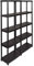 Kreher 2 Stück Kunststoffregal, Lagerregal, Kellerregal mit 5 Böden, max. 125 kg Traglast pro Regal. 60 x 30.5 x 170 H cm. TÜV Rheinland