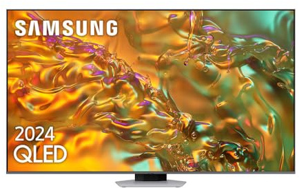 Samsung QLED 4K TV 2024 65Q80D 65 Zoll Smart TV mit verbessertem Bild und Ton, bessere Farbkontrolle mit Full Array, Bester Smart TV und Hören Sie alle Lautsprecher mit Q-Symphony