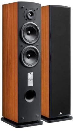 Triangle - Enceinte Hi-FI Zerius 902 - Enceinte Colonne - Puissance Admissible 100W - Rendement 91 DB/W/m – Polyvalente Musique et Home-Cinéma - 220 x 960 x 280 mm - Cognac (Paire)