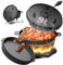 broil-master® Dutch Oven -4/7/9/13L, Set, Deckelheber, Pfanne, Untersetzer, Tragegriff, Gusseisen, Rund, für Camping, Outdoor - Feuertopf, Eingebrannter Schmortopf, Bräter (Topf mit Füßen, 9.0 Liter)