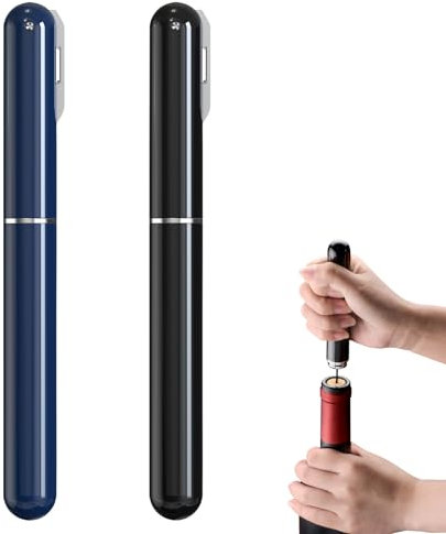 FBBULES 2 PCS Tire-Bouchon Pompe à Air 2-en-1 avec Coupe-Capsule, Ouvre-Bouteille à Pression d'air pour Bouteilles pour Maison, Restaurant, Fête, Cadeaux pour les Amateurs de Vin