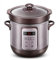 GBNYTT Olla de sopa eléctrica para estofado, olla de arena morada, olla de sopa automática de cocción lenta, olla de cocción lenta
