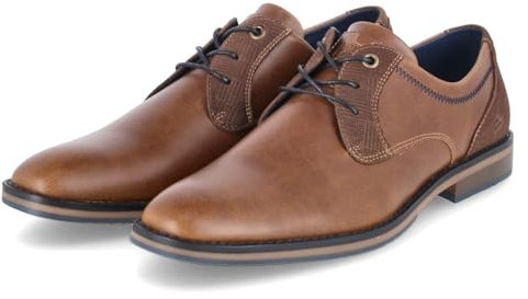 BULLBOXER Herren Halbschuhe Businessschuhe Braun Synthetik, Größe:43, Farbauswahl:weiß 3