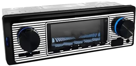 Cámara Visión Trasera Radio Para Coche 1 DIN Estéreo FM Bluetooth MP3 60Wx4 Reproductor Audio Teléfono Móvil Manos Libres Digital USB/SD Entrada Auxiliar Tablero