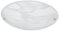 Trio Leuchten Trio 6196011-07 Plafoniera Tonda, 40 W, Vetro Decorato in Motivo Alabastro con Base in Metallo, Alluminio E27, Bianco, 25 x 8 centimeters