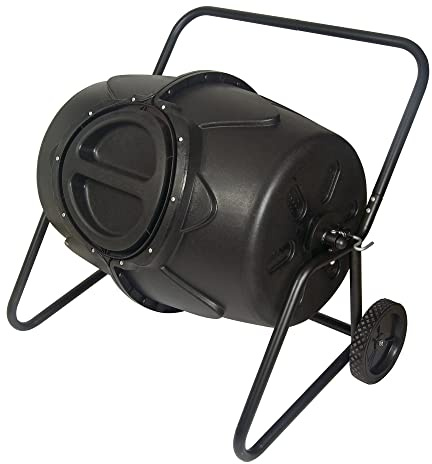 KoolScapes Wheeled Tumbling Composter, 50-Gallon, Black
