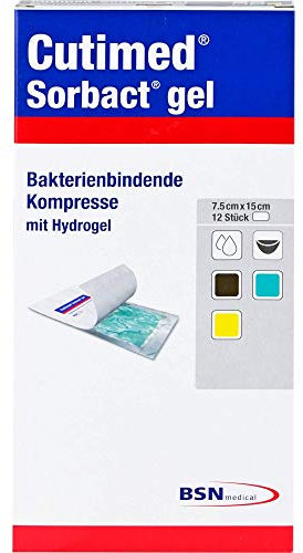 Cutimed Sorbact Gel Kompressen 7,5x15 cm