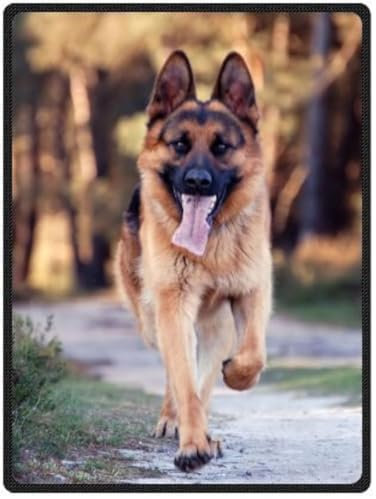 YISUMEI - 150 x 200 cm Decke - Netter Haustier Schäferhund Hund Fleecedecke,Kaschmir-Gefühl Kuscheldecke Geeignet für Bett oder Sofa