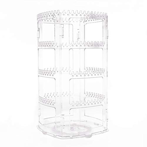 Porta Orecchini Trasparente Organizer Gioielli 360 Rotante Espositore Gioielli,Porta Gioielli Donna da Appendere,Portaorecchni,Organizzatore per Collane,Braccialetti,Orecchini,Regalo per Donna/Ragazze