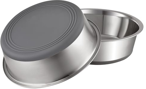 PEGGY11 Stainless Steel Metal Dog Bowls - 2700ml, 2 Pack