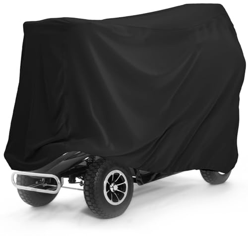 Newthinking Mobility Scooter Cover 170×61×117cm, 210D Oxford Fabric Waterproof Disabled Scooter Covers with Storage Bag for Outdoor Scooter Protection