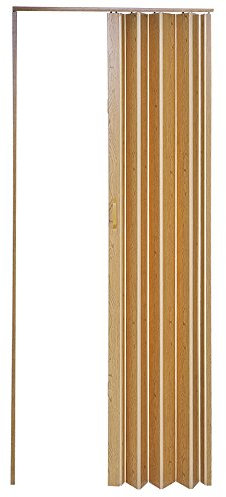 Panana PVC Plastic Folding Door Internal Doors Sliding 7 Panels Divider Magnetic Yellow, 12MM (HDDRPCYE01001201-OGTG)