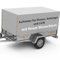 INDIGOS UG - Schriftzug Aufkleber Wunschtext - bis 120 cm - Autoaufkleber für Autoanhänger Zubehör - LKW Plane - Wunschtext für Anhängerplanen, LKWplanen, Werbeplanen & Gerüstplanen mehrzeilig