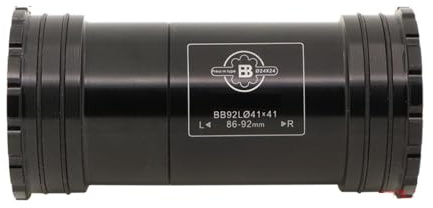 Juscycling BB86/BB92 Threaded-Together Bottom Bracket, Press-fit BB Bottom Bracket Compatible with 24mm Shimano or 22/24mm SRAM GXP Crank Spindle (Steel Bearing)