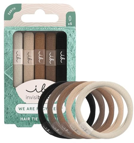 invisibobble 5 Haargummis Braun Damen & Mädchen Mocha Brown | Zopfgummi Haarschonend | Haarband Anti Frizz & Ohne Abdruck | Stylischer Haargummi für jeden Haartypen | 5 Stück