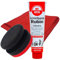 Craft-Equip Politurset bestehend aus Rotweiss Schleifpaste Rubin 100ml + Handpolierschwamm + Microfasertuch
