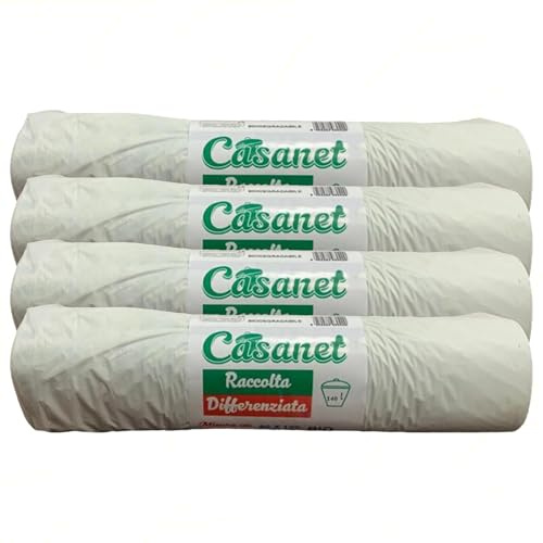 Sicignano 40 Sacchetti Immondizia 140 Litri 90x120 cm Ecologici Biodegradabili, Compostabili, in Mater-B, Sacchi Spazzatura Umido Indifferenziata Rifiuti Organici