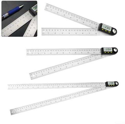 Transportador digital de diseño elegante perfectamente diseñado para ángulos precisos (500 mm)