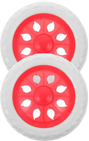 OHPHCALL Roues de Remplacement pour Chariot de Courses Accessoires en EVA 1 Paire pour Trolley et Fauteuil Roulant, Charge Maximale 22lb par Roue