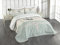 ABAKUHAUS Nautisch Tagesdecke Set, Altmodisch Maritim Anker, Set mit Kissenbezügen Waschbar, für Doppelbetten 220 x 220 cm, Seafoam Beige